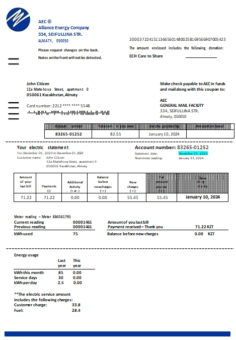  Minol USA business utility bill 